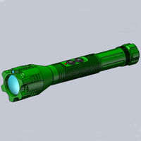 暗い領域の照明のための緑色のレーザーポインターが付いているハンドヘルド平行ビーム緑色LEDの照明器