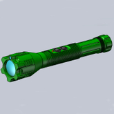 暗い領域の照明のための緑色のレーザーポインターが付いているハンドヘルド平行ビーム緑色LEDの照明器