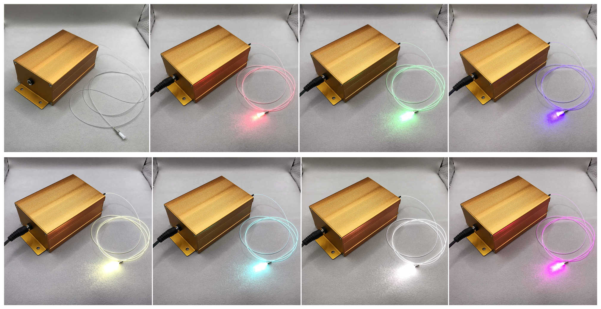 コーニングファイバー光拡散ファイバー用RGBファイバー結合レーザーモジュール60mW12VBluetooth制御FCコネクター
